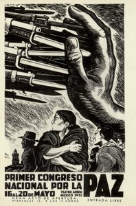 Poster voor het Eerste Nationale Vredescongres, Mexico, 16-20 mei 1951